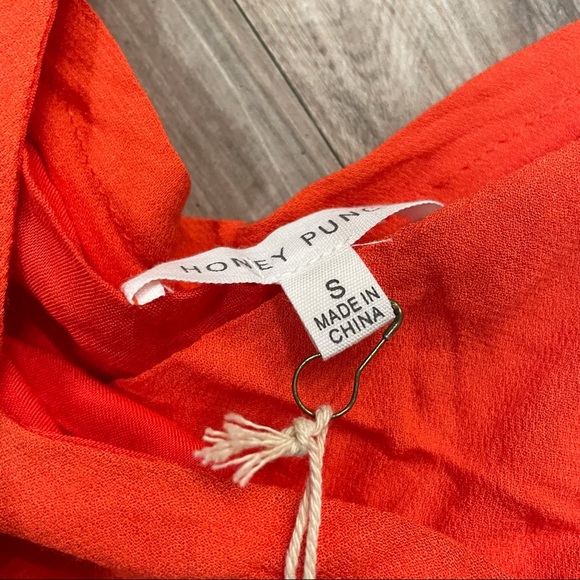 Honey Punch Boho Embroidered Mesh Top - Picture 6 of 6